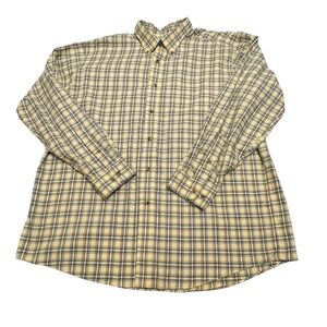 Vintage L.L. Bean‎ Mens XL Traditional Fit Plaid Button Down Shirt Y2K Preppy